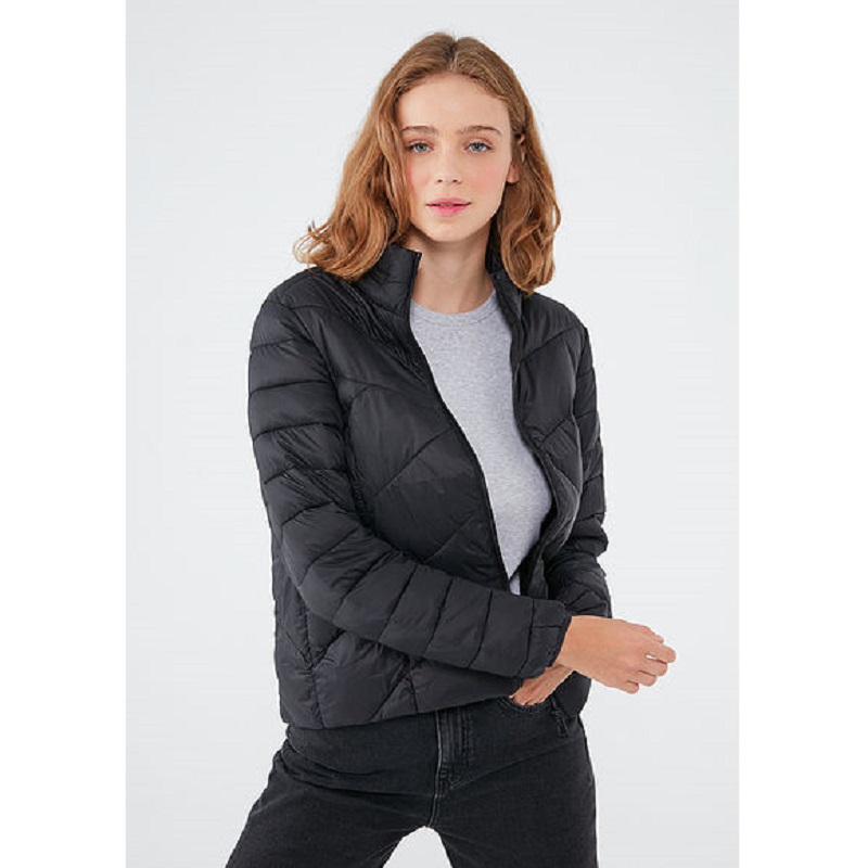 Mavi Dik Yaka Kadın Mont (M110698-900) Mavi Dik Yaka Kadın Mont (M110698-900)