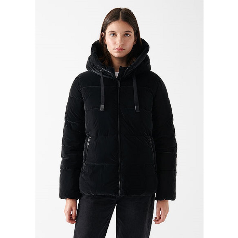 Mavi Kapüşonlu Kadın Mont (M1110043-900) Mavi Kapüşonlu Kadın Mont (M1110043-900)