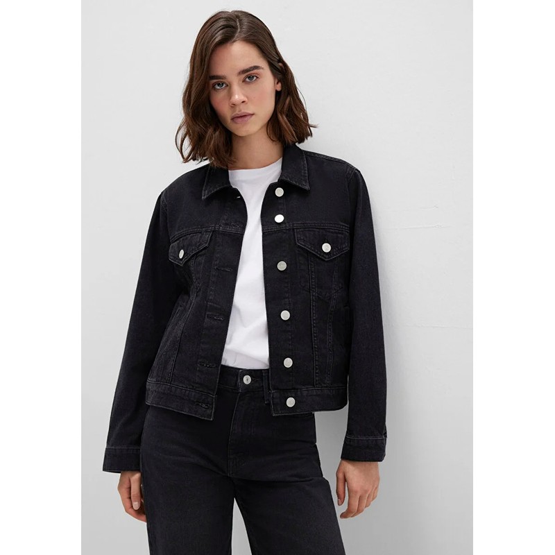 Mavi Ruby Dark Smoke Iconic Kadın Denim Ceket (M1110505-89163) Antrasit