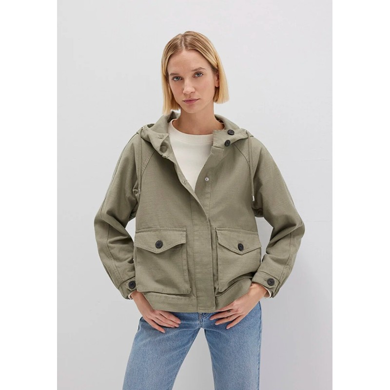 Mavi Kapüşonlu Kadın Oversize Ceket (M1110625-71818) Haki