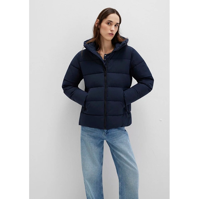 Mavi Kapüşonlu Kadın Şişme Mont (M1110704-86623) Lacivert