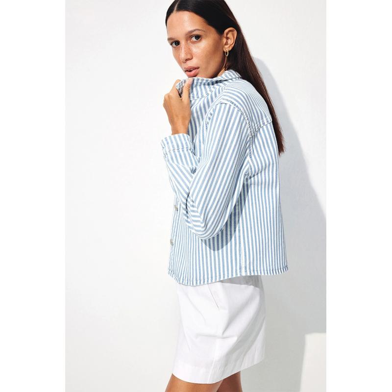 Mavi Paola Stripe Kadın Denim Gömlek (M1210779-87094) Mavi Paola Stripe Kadın Denim Gömlek (M1210779-87094)