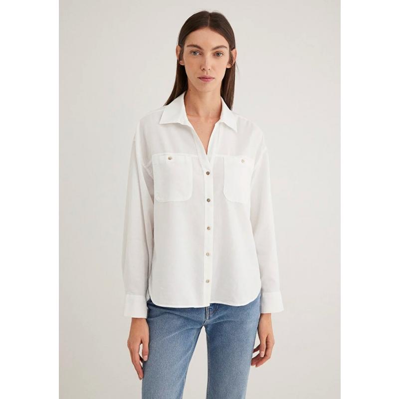 Mavi Regular Fit Kadın Gömlek (M1210985-70057) Mavi Regular Fit Kadın Gömlek (M1210985-70057)