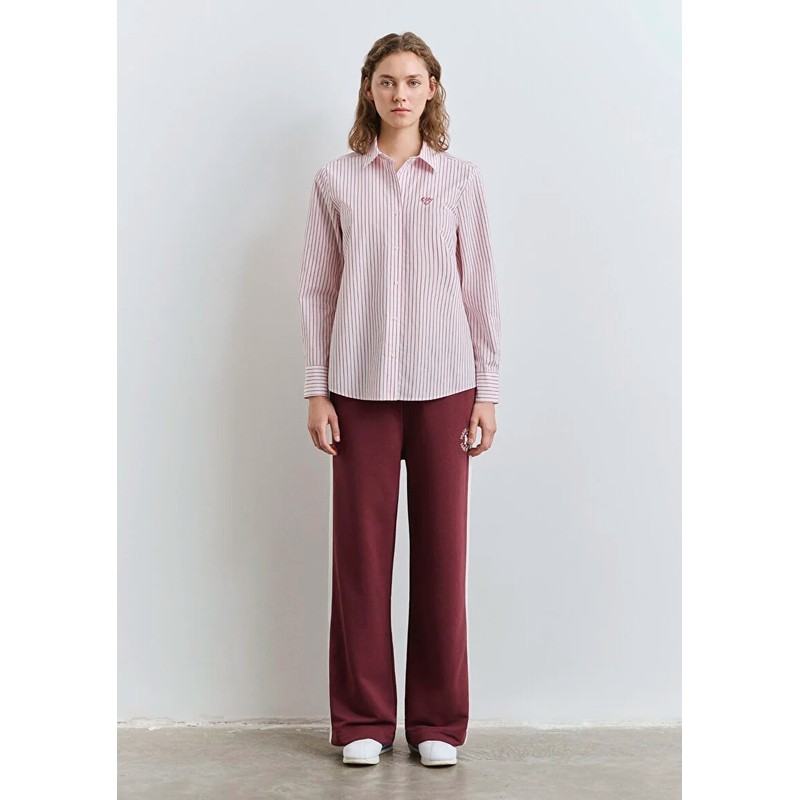 Mavi Regular Fit Çizgili Kadın Gömlek (M1211169-90697) Çok Renkli