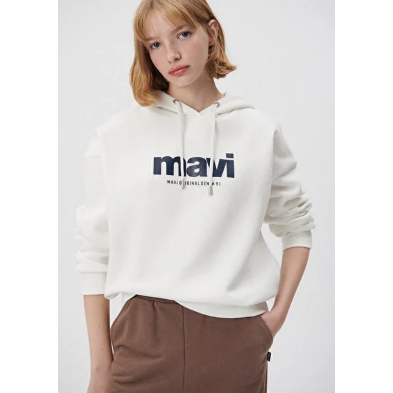 Mavi Kadın Sweatshirt (M168334-81964) Beyaz