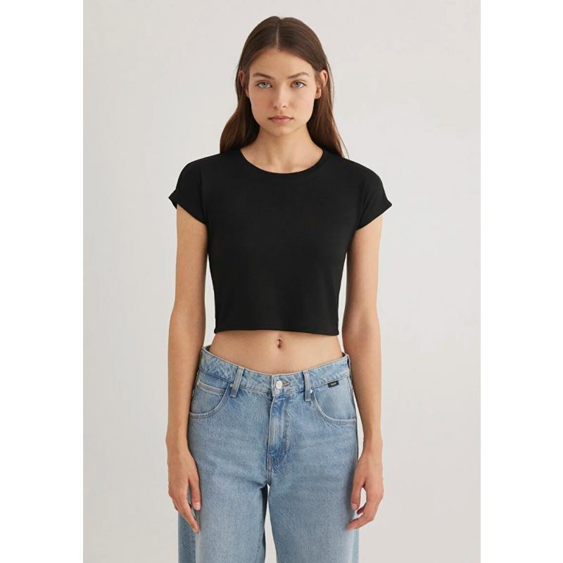 Mavi Basic Kadın Crop T-shirt (M168382-25745) Mavi Basic Kadın Crop T-shirt (M168382-25745)