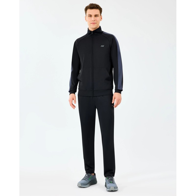 Skechers M Performance Track Suit Erkek Eşofman Takımı (S212165-3817) Siyah