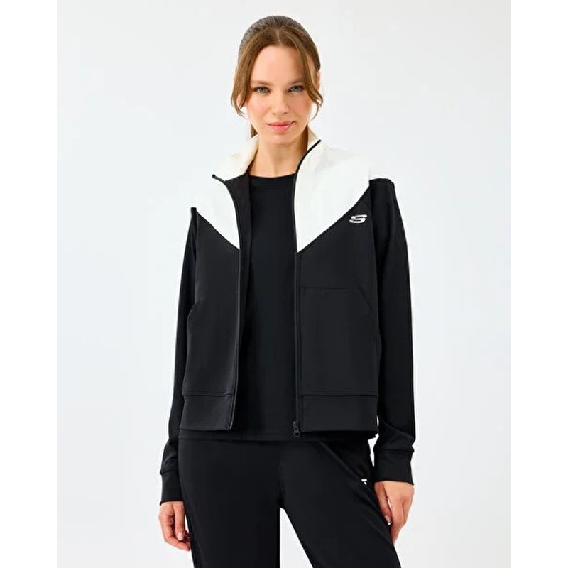 Skechers W Performance Track Suit Kadın Eşofman Takımı (S212251-3817) Siyah
