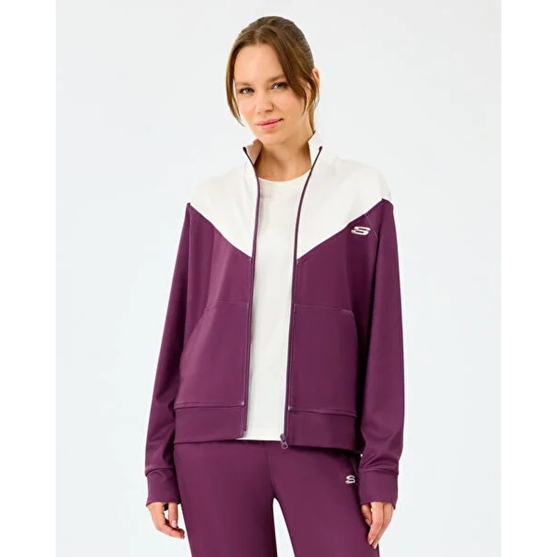 Skechers W Performance Track Suit Kadın Eşofman Takımı (S212251-3877) Mürdüm