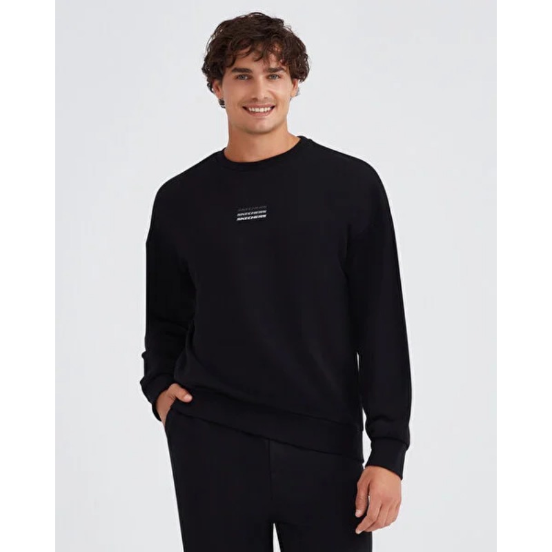 Skechers Essential Crew Neck Erkek Sweatshirt (S232234-001) Skechers Essential Crew Neck Erkek Sweatshirt (S232234-001)
