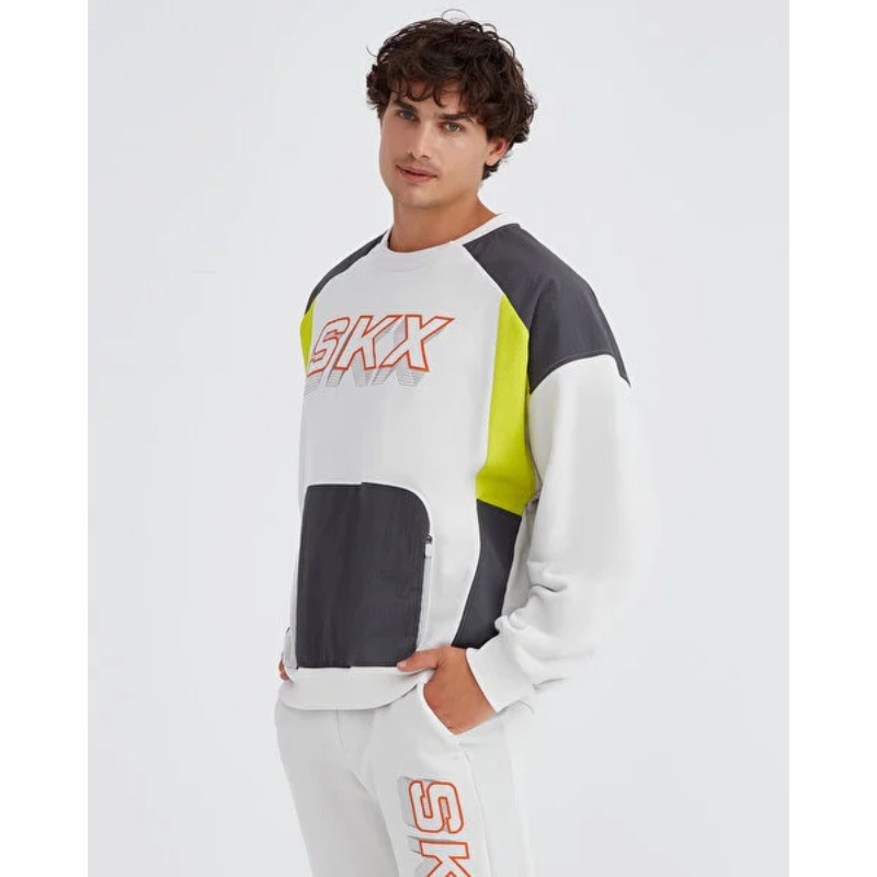 Skechers Lw Fleece Crew Erkek Sweatshirt (S232277-032) Skechers Lw Fleece Crew Erkek Sweatshirt (S232277-032)