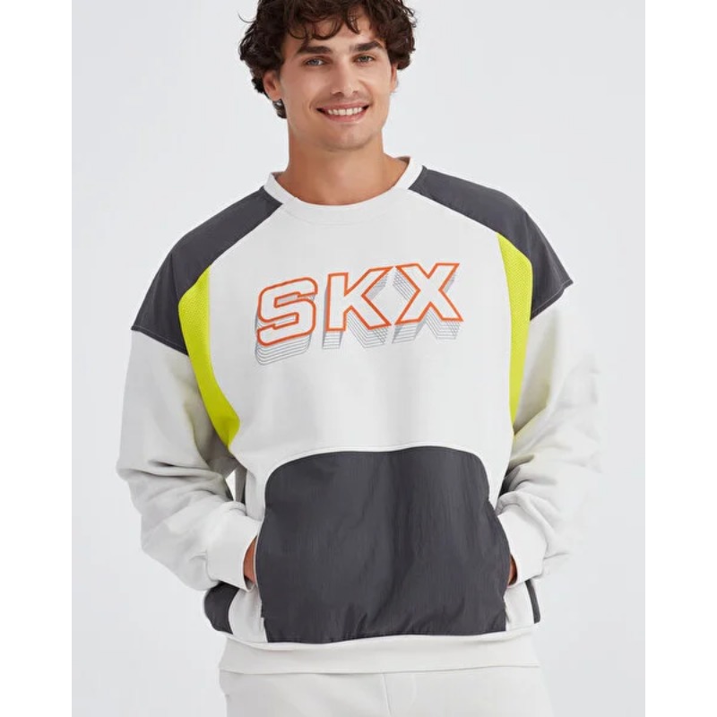 Skechers Lw Fleece Crew Erkek Sweatshirt (S232277-032) Skechers Lw Fleece Crew Erkek Sweatshirt (S232277-032)