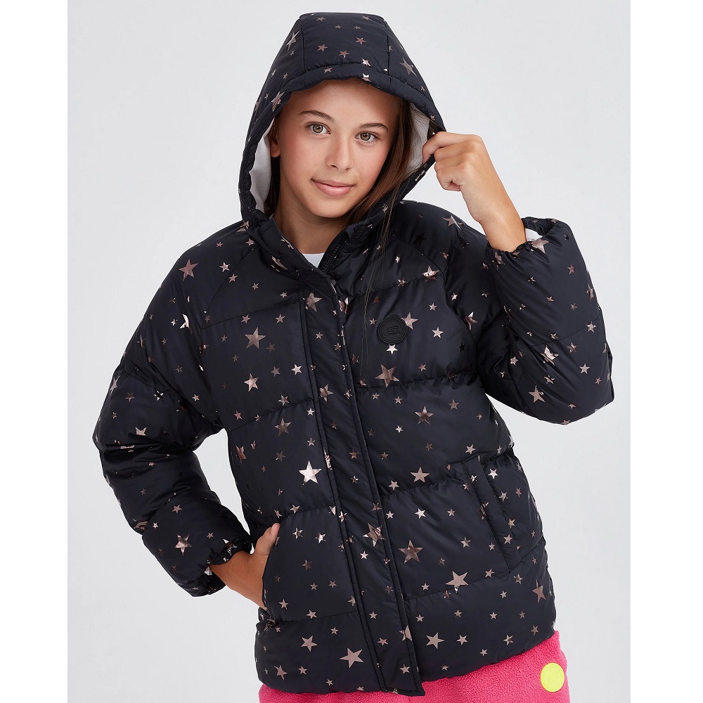 Skechers G Outerwear Padded Kız Çocuk Mont (SK232042-001) Skechers G Outerwear Padded Kız Çocuk Mont (SK232042-001)