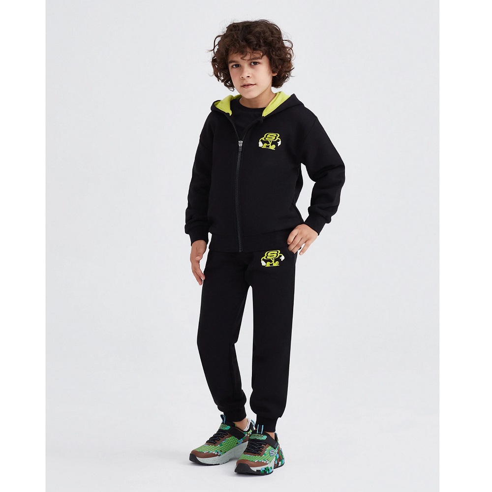 Skechers B Heavy Weight Fleece Suit Track Suit Erkek Çocuk Eşofman Takımı (SK232130-001) Skechers B Heavy Weight Fleece Suit Track Suit Erkek Çocuk Eşofman Takımı (SK232130-001)