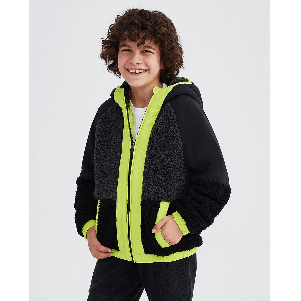 Skechers B Outdoor Fleece Full Zip Sherpa Erkek Çocuk Ceket (SK232203-001) Skechers B Outdoor Fleece Full Zip Sherpa Erkek Çocuk Ceket (SK232203-001)