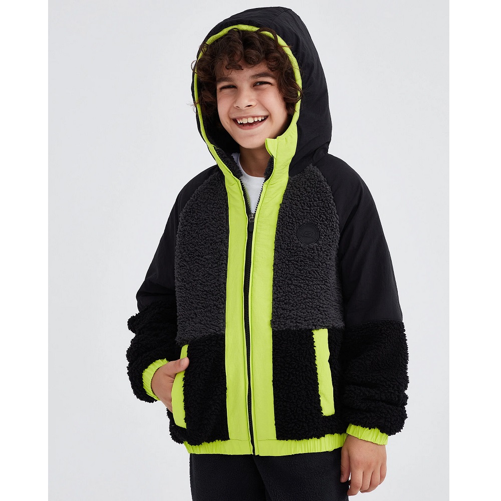 Skechers B Outdoor Fleece Full Zip Sherpa Erkek Çocuk Ceket (SK232203-001) Skechers B Outdoor Fleece Full Zip Sherpa Erkek Çocuk Ceket (SK232203-001)