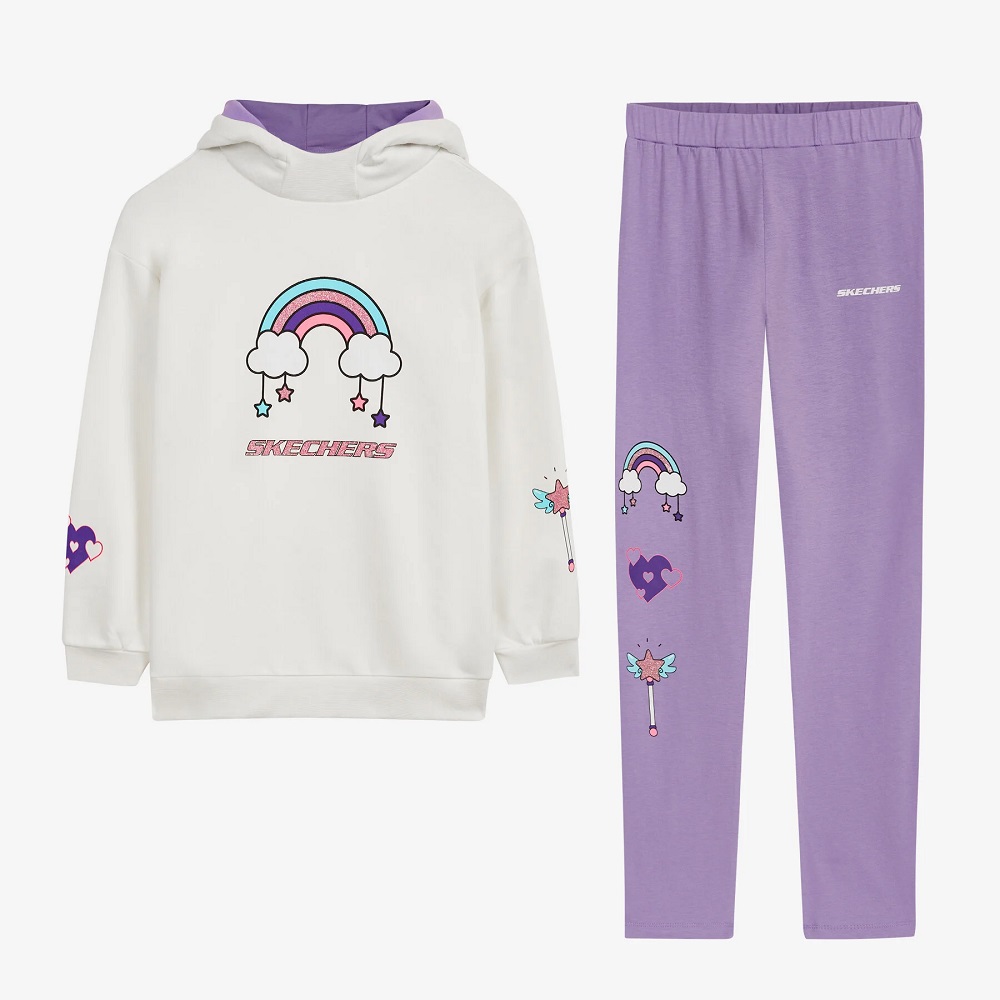 Skechers G Heavy Weight Fleece Suit Track Suit Kız Çocuk Eşofman Takımı (SK232220-102) Skechers G Heavy Weight Fleece Suit Track Suit Kız Çocuk Eşofman Takımı (SK232220-102)