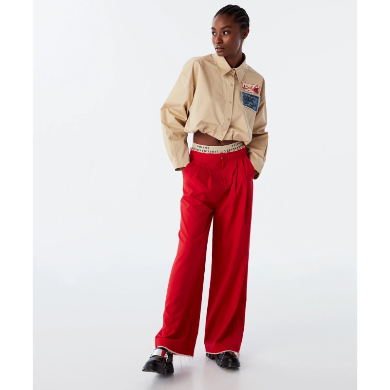 Twist Kadın Pantolon (TS1240003063) Kırmızı