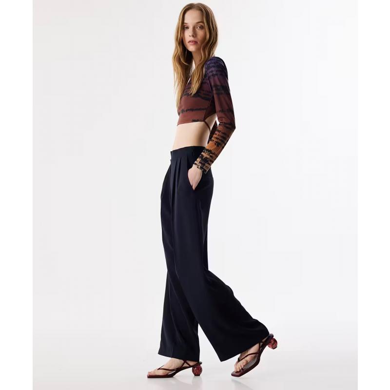 Twist Pileli Wide Leg Fit Kadın Pantolon (TS1250003161) Twist Pileli Wide Leg Fit Kadın Pantolon (TS1250003161)