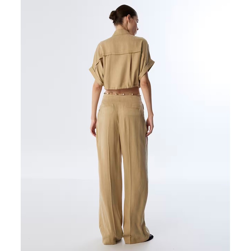 Twist İnce Kuşaklı Wide Leg Kadın Pantolon (TS1250003166) Twist İnce Kuşaklı Wide Leg Kadın Pantolon (TS1250003166)