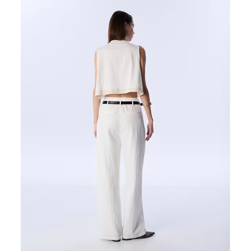 Twist Wide Leg Fit Dokulu Kadın Pantolon (TS1250003210) Twist Wide Leg Fit Dokulu Kadın Pantolon (TS1250003210)