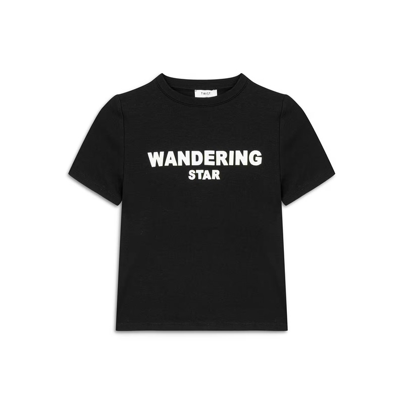 Twist Slogan Aplikeli Kadın T-Shirt (TW6250070065) Twist Slogan Aplikeli Kadın T-Shirt (TW6250070065)