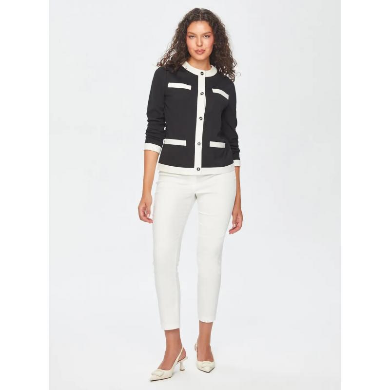 Faik Sönmez Renk Bloklu Örme Kadın Ceket 69183 (U69183) Faik Sönmez Renk Bloklu Örme Kadın Ceket 69183 (U69183)