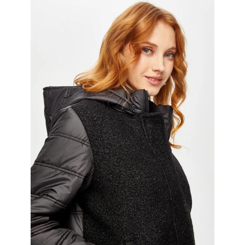 Faik Sönmez Bürümcük Garnili Kapüşonlu Kapitone Kadın Kaban 69434 (U69434) Faik Sönmez Bürümcük Garnili Kapüşonlu Kapitone Kadın Kaban 69434 (U69434)