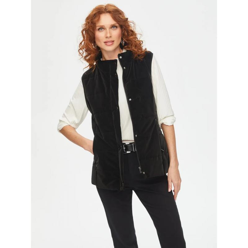 Faik Sönmez Metal Aksesuarlı Kadife Görünümlü Kadın Yelek 69448 (U69448) Faik Sönmez Metal Aksesuarlı Kadife Görünümlü Kadın Yelek 69448 (U69448)