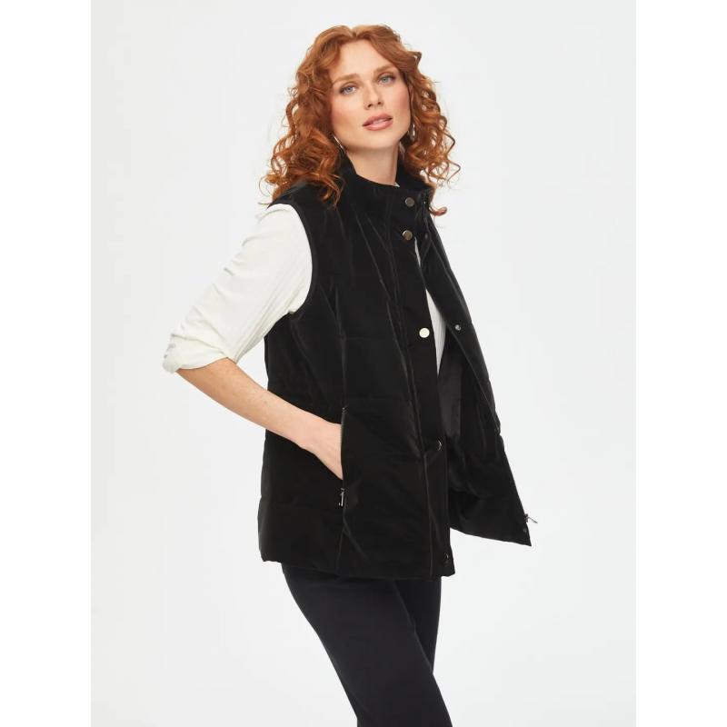 Faik Sönmez Metal Aksesuarlı Kadife Görünümlü Kadın Yelek 69448 (U69448) Faik Sönmez Metal Aksesuarlı Kadife Görünümlü Kadın Yelek 69448 (U69448)