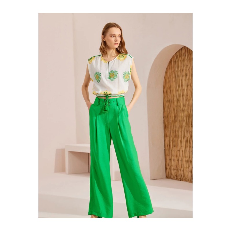 Unique Kadın Pantolon US234008 (US234008) Yeşil