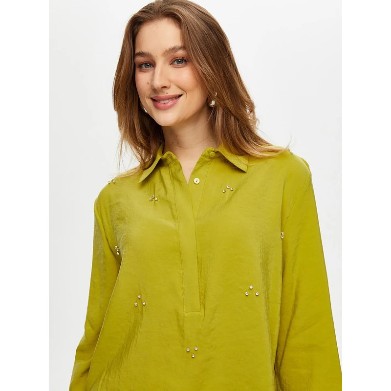 Faik Sönmez Yarım Patlı Taş Detaylı 3/4 Kol Modallı Kadın Bluz US25BLZ013 (US25BLZ013) Faik Sönmez Yarım Patlı Taş Detaylı 3/4 Kol Modallı Kadın Bluz US25BLZ013 (US25BLZ013)