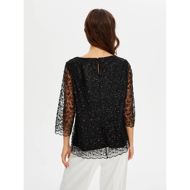 Faik Sönmez Boncuk İşli Kayık Yaka Kadın Abiye Bluz W26BLZ001 (UW26BLZ001) Faik Sönmez Boncuk İşli Kayık Yaka Kadın Abiye Bluz W26BLZ001 (UW26BLZ001)