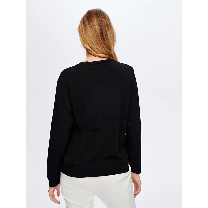 Faik Sönmez Boncuk Nakış Detaylı Uzun Kollu Kadın Triko Bluz W26TRB018 (UW26TRB018) Faik Sönmez Boncuk Nakış Detaylı Uzun Kollu Kadın Triko Bluz W26TRB018 (UW26TRB018)