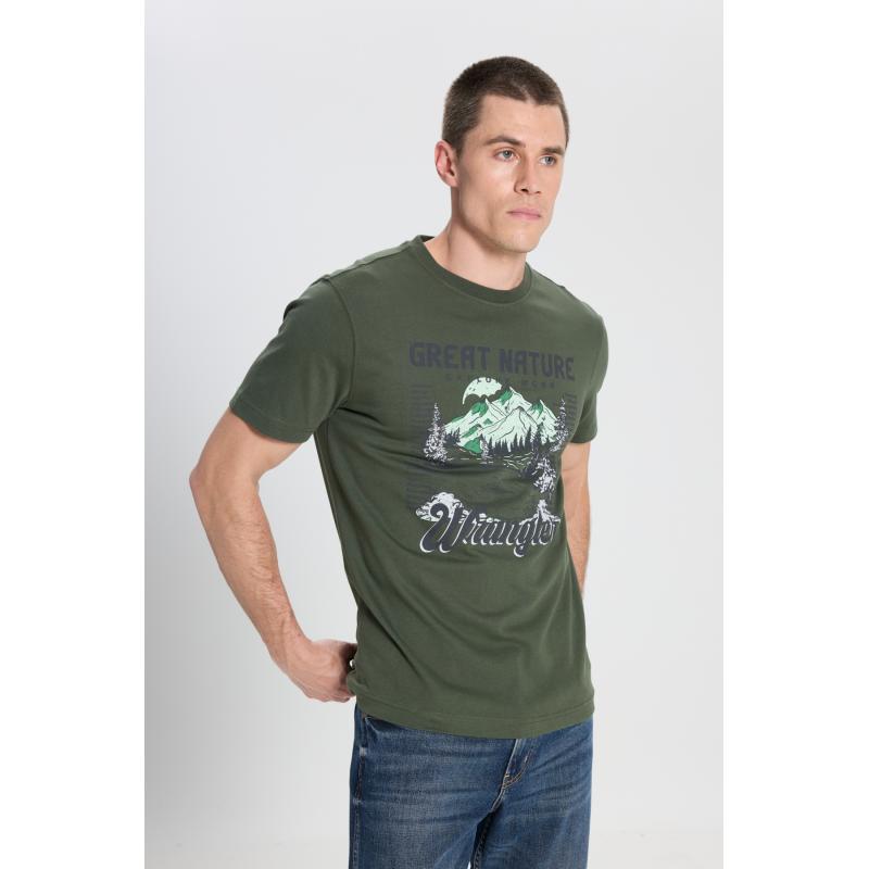 Wrangler Regular Fit Grafik Baskılı Erkek T-shirt W242437801 (W242437801) Wrangler Regular Fit Grafik Baskılı Erkek T-shirt W242437801 (W242437801)