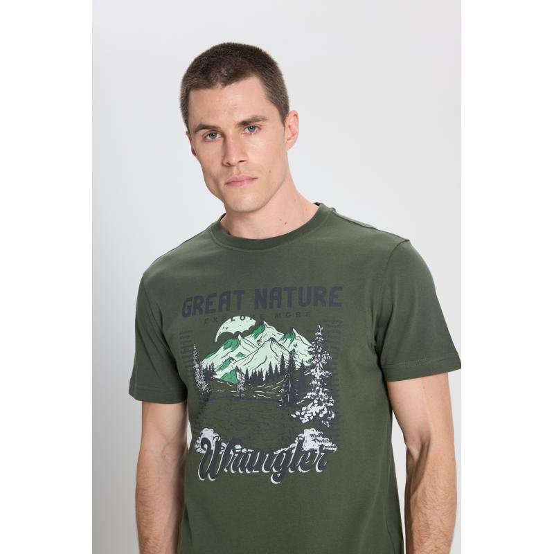 Wrangler Regular Fit Grafik Baskılı Erkek T-shirt W242437801 (W242437801) Wrangler Regular Fit Grafik Baskılı Erkek T-shirt W242437801 (W242437801)