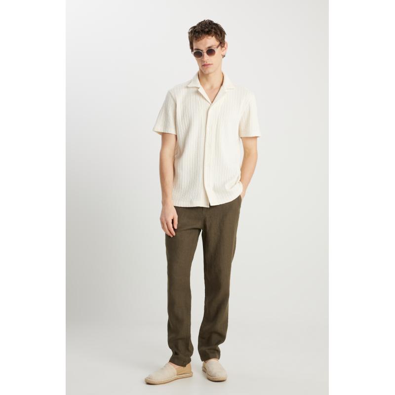 Wrangler Chino Erkek Keten Pantolon W2510479801 (W2510479801) Haki