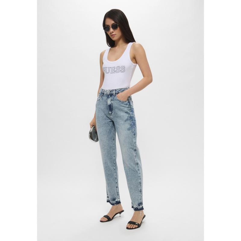 Guess Kadın Jean Pantolon W5RA21D5LG1 (W5RA21D5LG1) Mavi