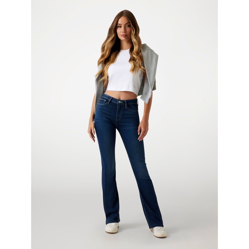 Guess Sexy Flare Skinny Kadın Jean Pantolon W5YA0LD0782 (W5YA0LD0782) Mavi