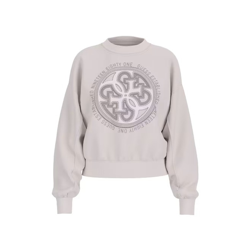Guess Cn 4G Logo Hofix Kadın Sweatshirt W5YQ07KB681 (W5YQ07KB681) Taş