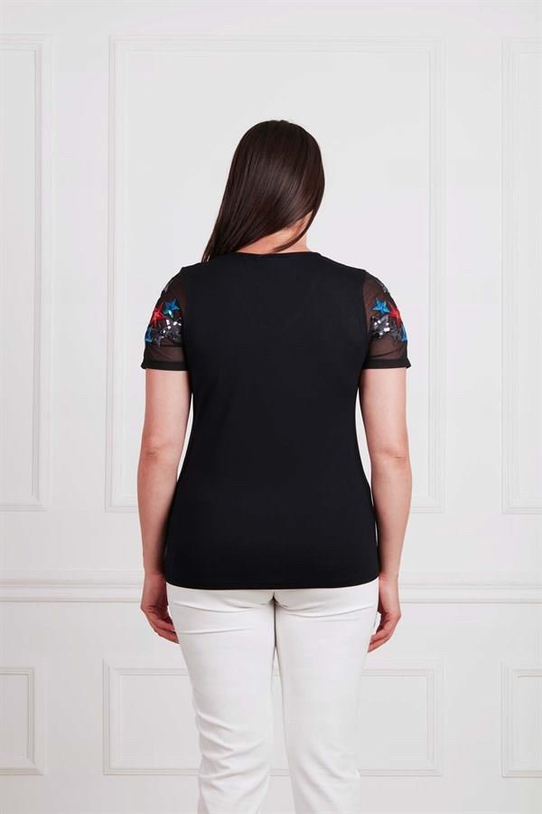 Vedi X Life Kısa Kol Yıldızlı Kadın Bluz (XY20-03091) Vedi X Life Kısa Kol Yıldızlı Kadın Bluz (XY20-03091)