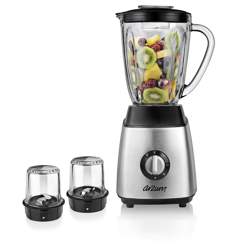 Arzum AR1056 Maxiblend Glass Sürahi Blender - Paslanmaz Çelik Arzum AR1056 Maxiblend Glass Sürahi Blender - Paslanmaz Çelik