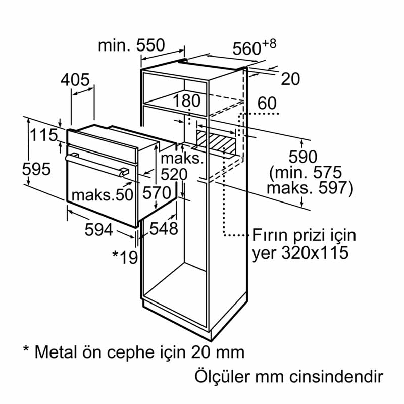 Siemens HB557JYW0T 66 Lt. Beyaz Ankastre Fırın Siemens HB557JYW0T 66 Lt. Beyaz Ankastre Fırın