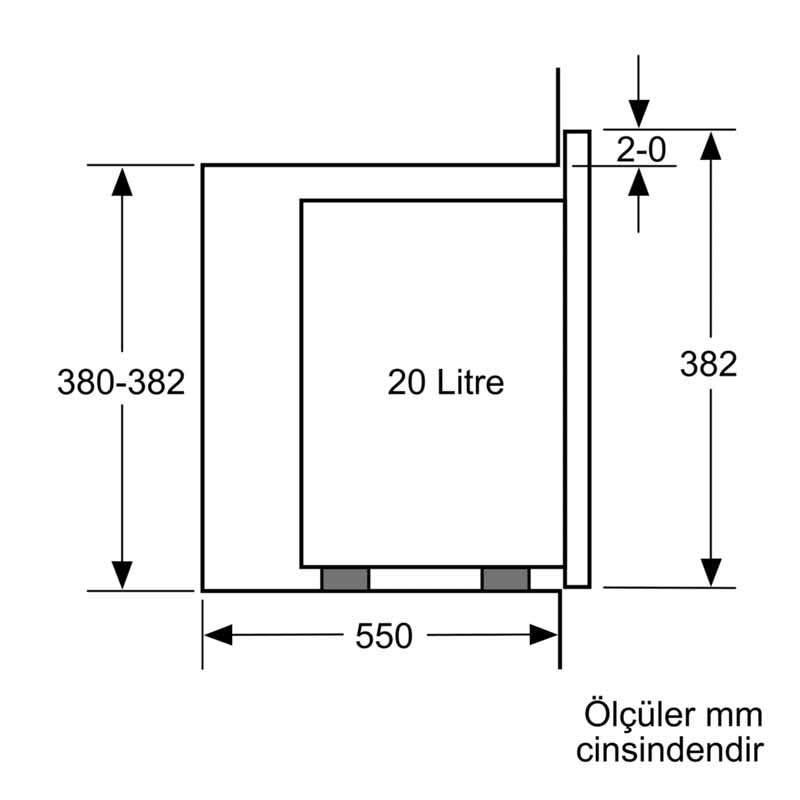 Bosch BFL524MW0 Ankastre Mikrodalga Fırın Bosch BFL524MW0 Ankastre Mikrodalga Fırın