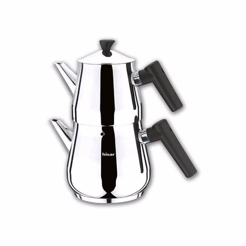 Hisar Heybeli Çelik Çaydanlık Mega Boy Siyah 36834 Hisar Heybeli Çelik Çaydanlık Mega Boy Siyah 36834