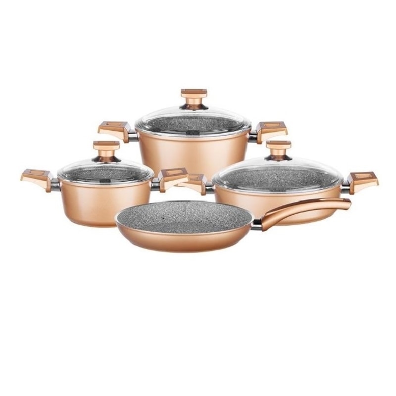 Hisar Etna Multi Granit 7 Parca Tencere Seti Gold 62368 Fiyati Ve Ozellikleri