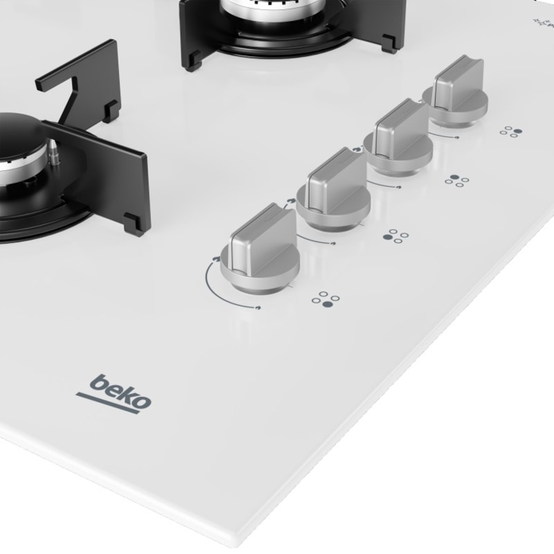 Beko BOCD T 6510 EB 65 cm Beyaz Cam Ankastre Ocak Beko BOCD T 6510 EB 65 cm Beyaz Cam Ankastre Ocak