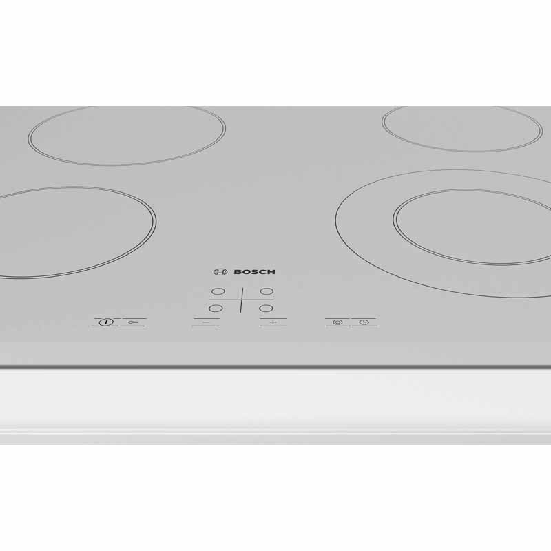 Bosch PKF652BB1E 60 Cm Beyaz Cam Elektrik Ankastre Ocak Bosch PKF652BB1E 60 Cm Beyaz Cam Elektrik Ankastre Ocak