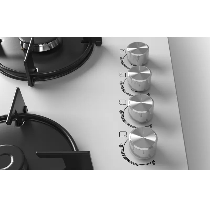 Bosch POP6C2O10O 60 cm Beyaz Cam Ankastre Ocak Bosch POP6C2O10O 60 cm Beyaz Cam Ankastre Ocak