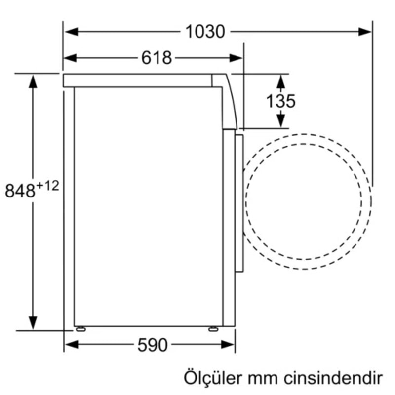 Bosch WAU28P90TR 9 Kg 1400 Devir Çamaşır Makinesi Bosch WAU28P90TR 9 Kg 1400 Devir Çamaşır Makinesi